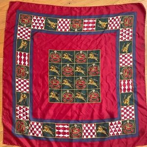 Vintage Authentic Burberry’s 100% silk scarf